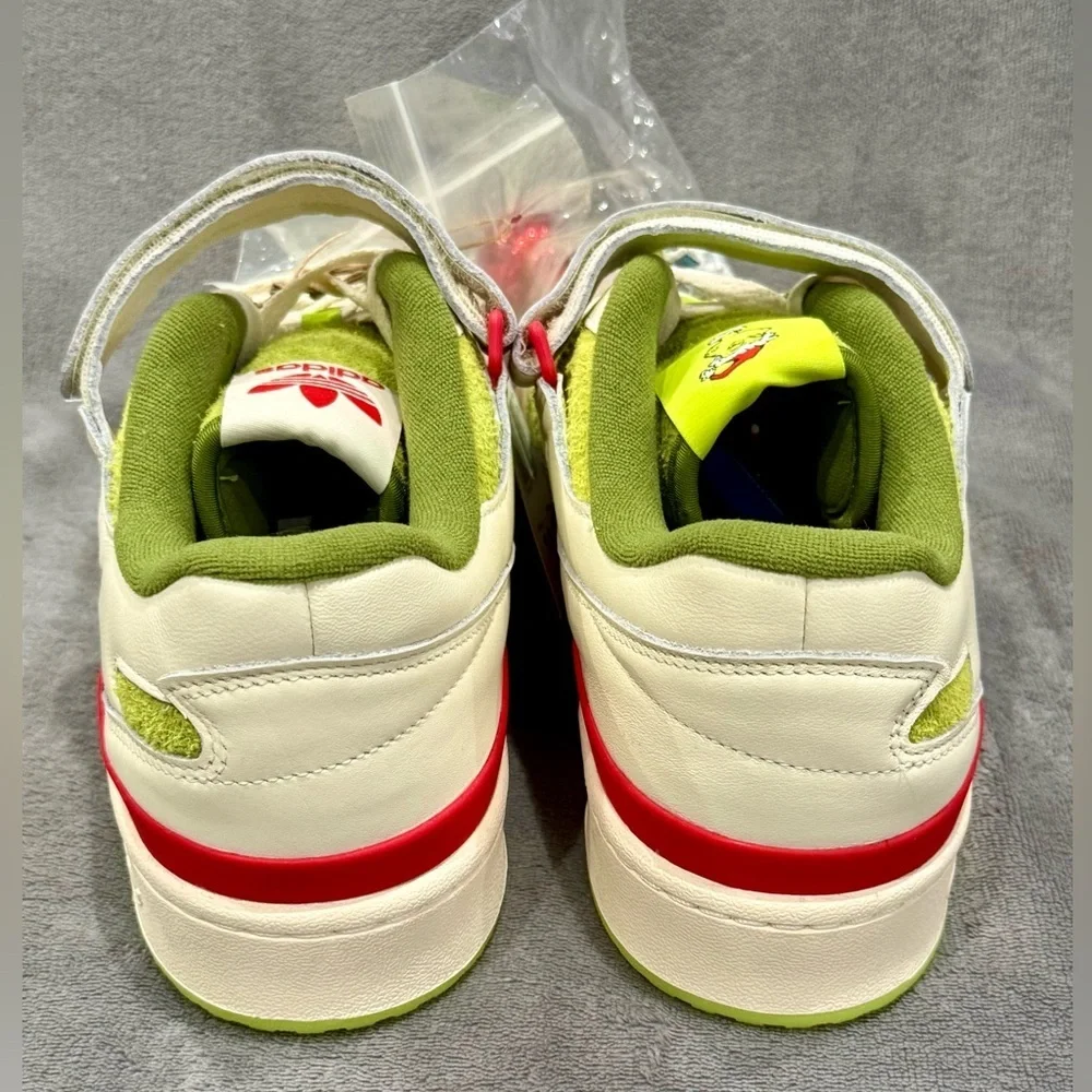 Adidas Dr. Seuss x Forum Low The Grinch - Cream White Size 11 New Christmas